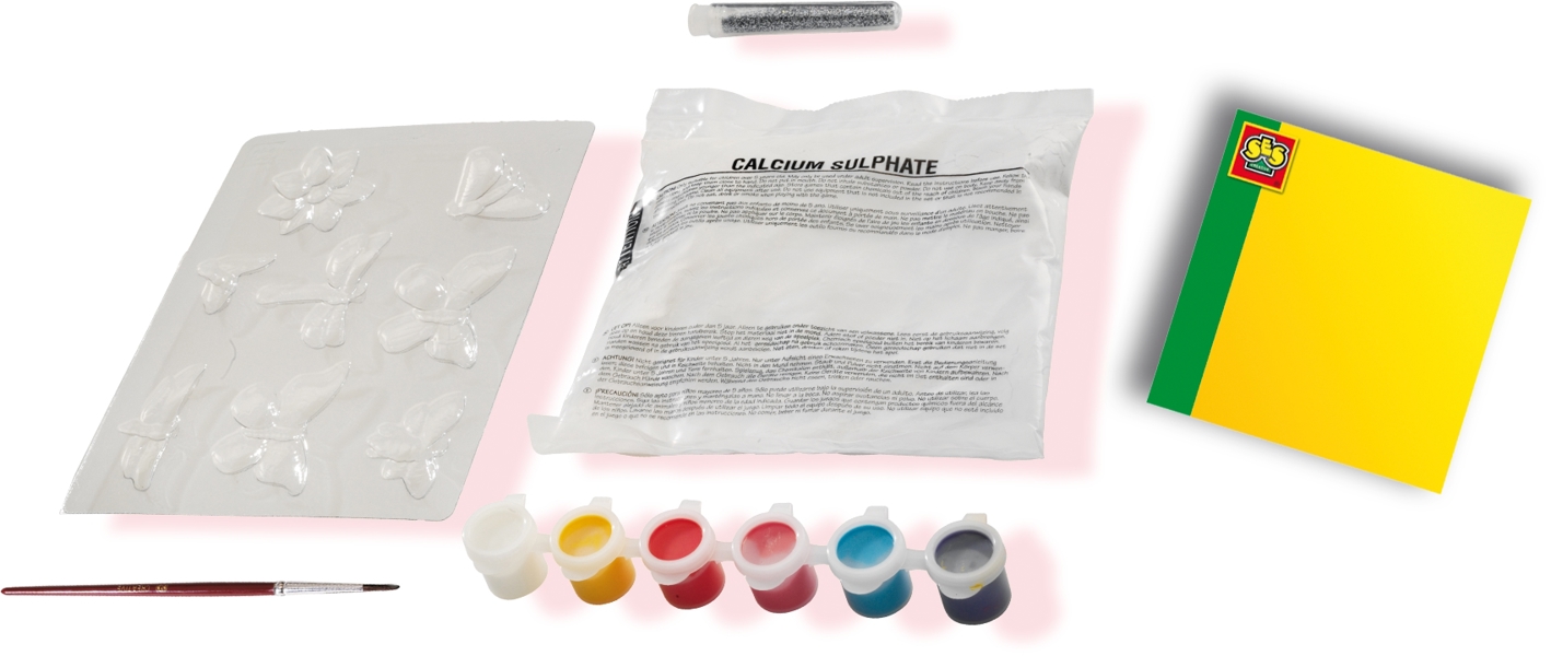 SES Creative Casting and painting - Butterfly and glitter