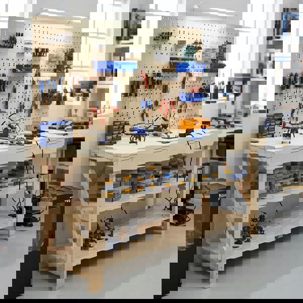 Arbor Garden Solutions Acorn Wooden Workbench With Double Shelf