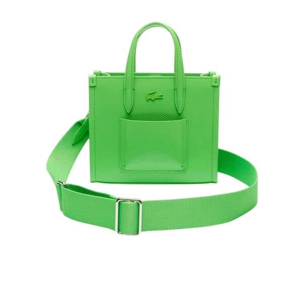Lacoste Womens/Ladies Chantaco Leather Tote Bag - Green - 