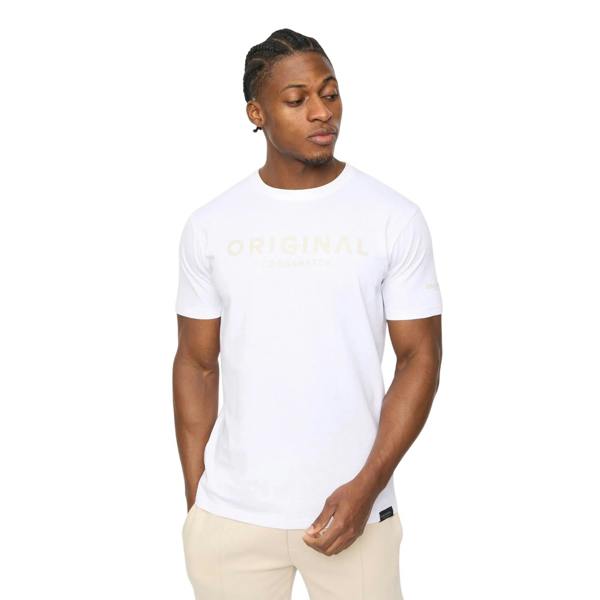 Crosshatch Mens Bardon Cotton T-Shirt - White - 
