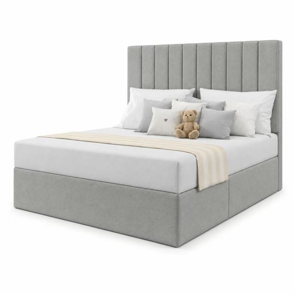 Great British Beds Sapphire Divan Bed - Silver Plush