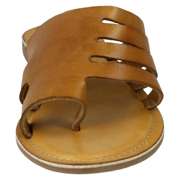 Leather Collection Ladies Leather Collection Flat Strappy Sandals F00125