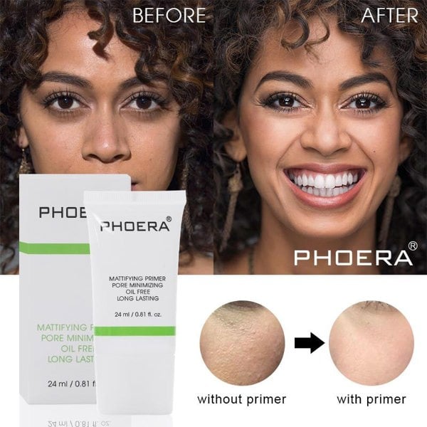 Phoera Mattifying Primer Pore Minimising Oil-Free Long Lasting Matte Finish Primer - 24ml