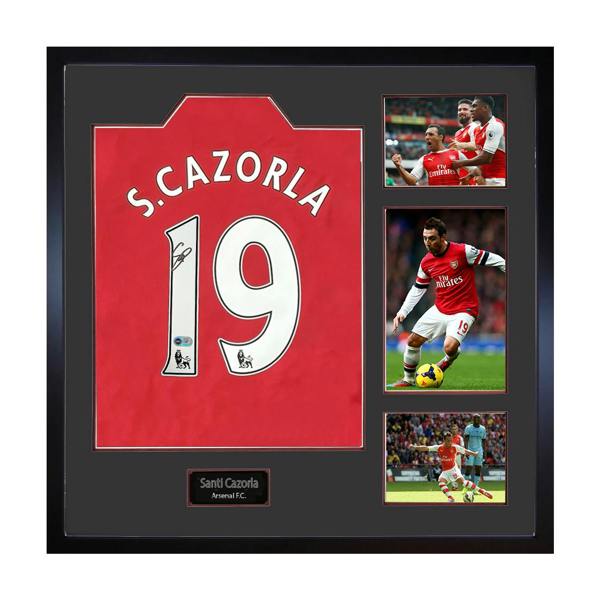 Santi Cazorla Signed Arsenal Shirt Elite Frame (ACG Cert)