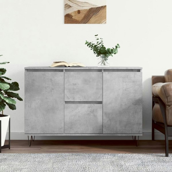 Berkfield Sideboard Concrete Grey 104x35x70 cm Engineered Wood
