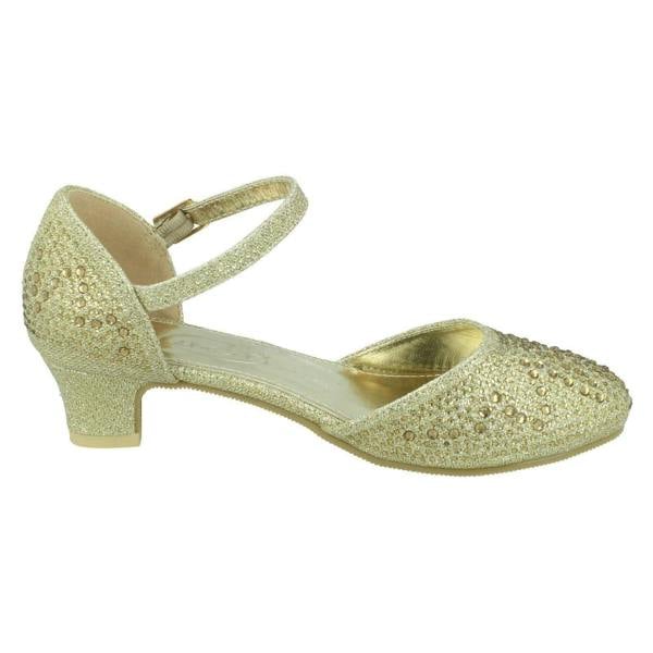 Spot On Girls Spot On Buckle Ankle Strap Glitter Shoes H3084