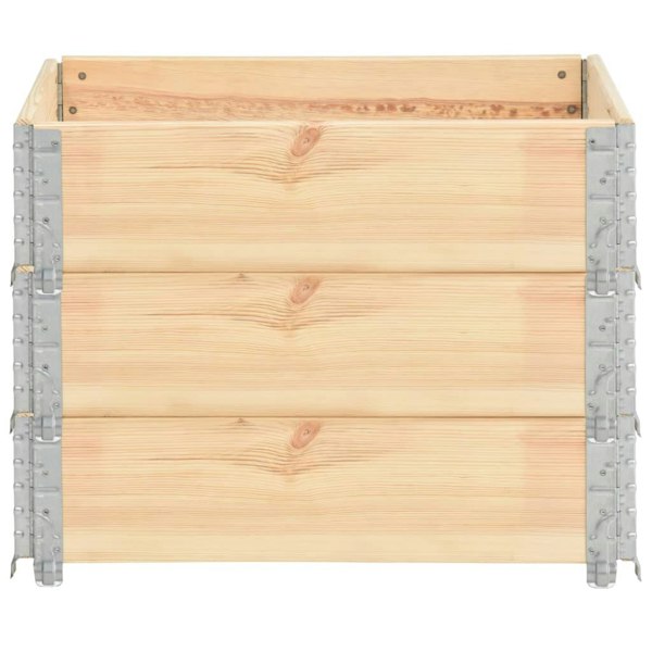 Berkfield Pallet Collars 3 pcs 60x80 cm Solid Pine Wood