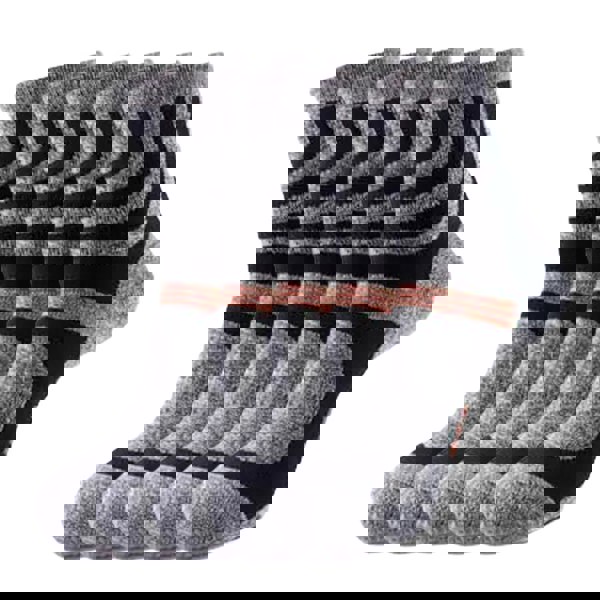 Anyfootwear 5 Pairs One Size 5-11 Grey Cotton Compression Trekking Socks