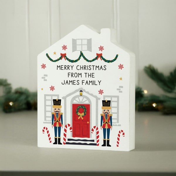 Personalised Memento Company Personalised Nutcracker Christmas House Ornament