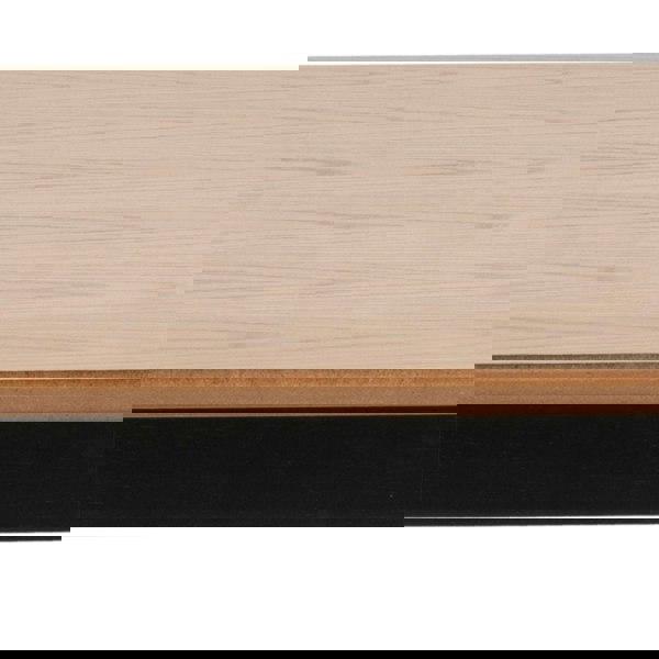 Furniture To Go Roxby Dining Table in Oak & Black
