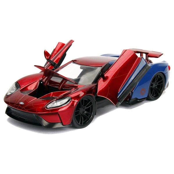 Jada Spider-Man Marvel Figure and 2017 Ford GT 1:24 Scale Jada 99725