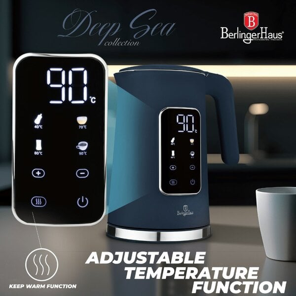 Berlinger Haus Digital electric kettle BH9767 Deep Sea