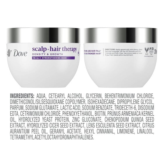 Dove Scalp + Hair Therapy Hair Mask - Density & Growth 10-in-1 Mask 6x270 ml