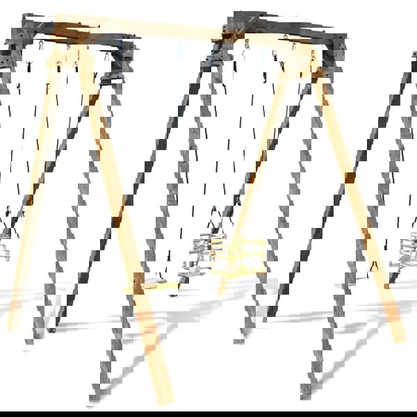 Soulet Ambre Infant & Child Double Wooden Swing Set