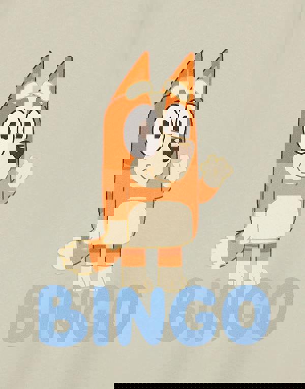 Bluey Unisex Kids Beige Bingo Short Sleeved T-Shirt