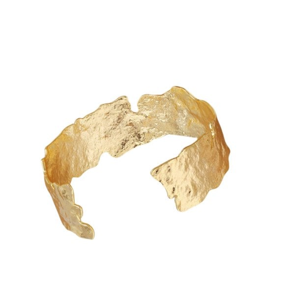 Mare De Vetro 14ct Gold The Claud Bracelet Cuff