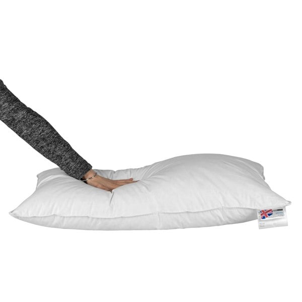 HOMESCAPES Goose Feather and Down Euro Continental Pillow - 40cm x 80cm (16"x32")