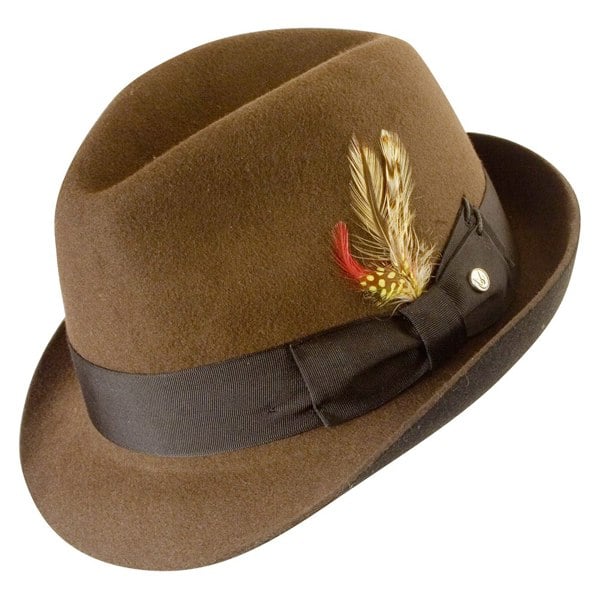 Gamble & Gunn 'Kempton' Brown Fedora