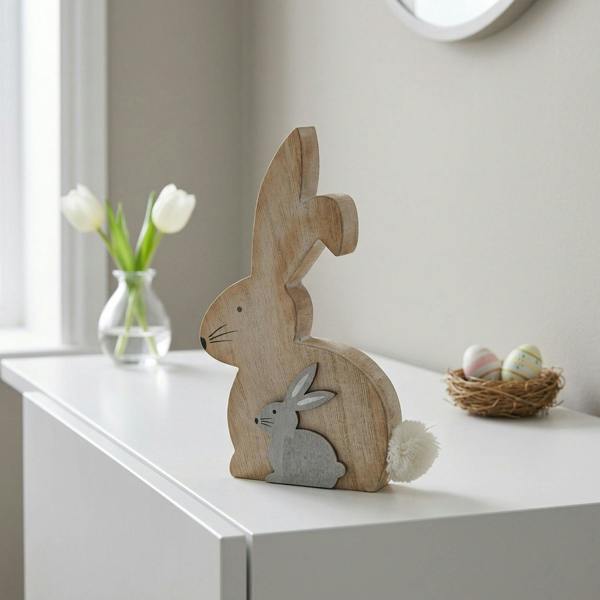 Garden Greatness Springtime Duo Bunny Rabbit Ornament