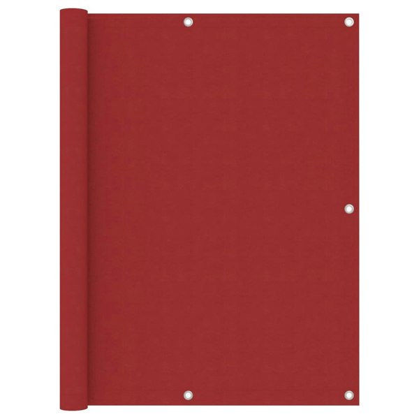Berkfield Balcony Screen Red 120x400 cm Oxford Fabric