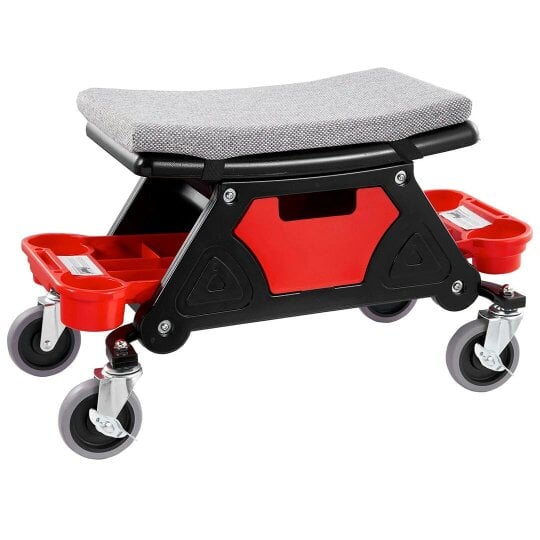 Havendro Rolling Mechanic Stool Garage Stool 135kg Capacity Workshop Creeper Seat for Car