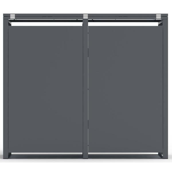 Phoenix Safe Phoenix GB2200AA Outdoor Double Wheelie Bin Store for 2 x 240L Bins in Anthracite