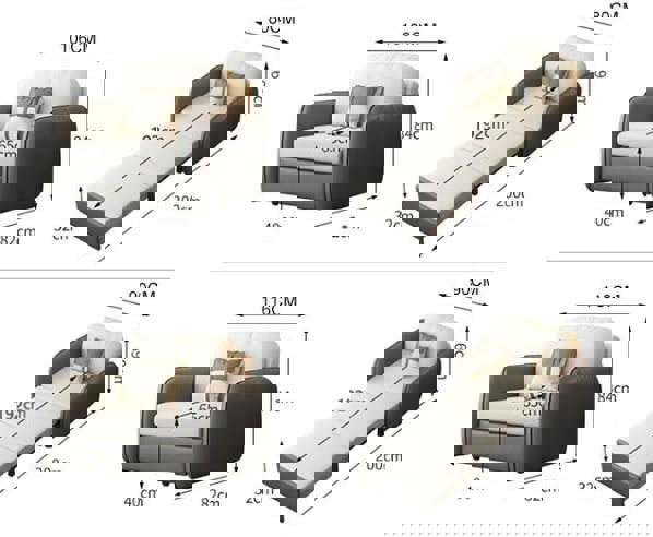 Caio Single Sofa Bed, Leathaire-Weilai Concept-Weilai Concept