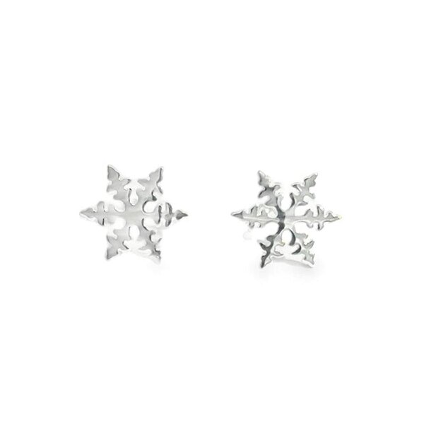 Reeves & Reeves Snowflake Stud Earrings