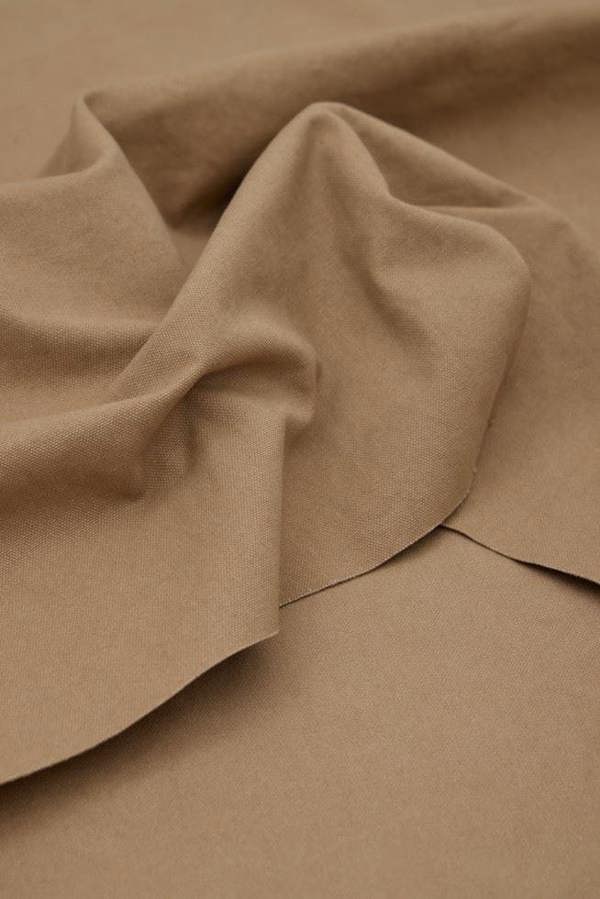 Mind The MAKER Organic Washed Cotton Canvas Fabric - Plain Design Dressmaking Fabric, 145 cm / 58" Wide - per metre