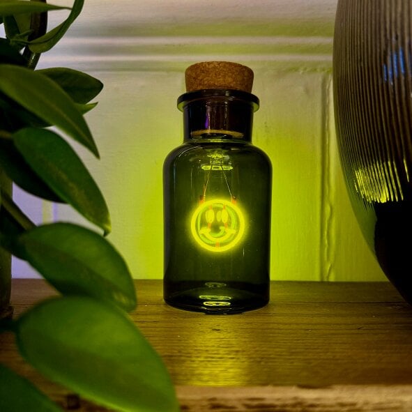 Love Frankie Smiley Message In A Bottle - LED Rechargeable Light