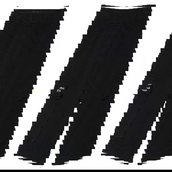 Lacoste Boys Brushed Cotton Fleece Cargo Shorts - Black