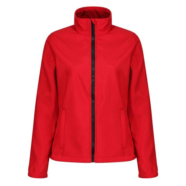 Regatta Standout Womens/Ladies Ablaze Printable Soft Shell Jacket - Classic Red/Black - 