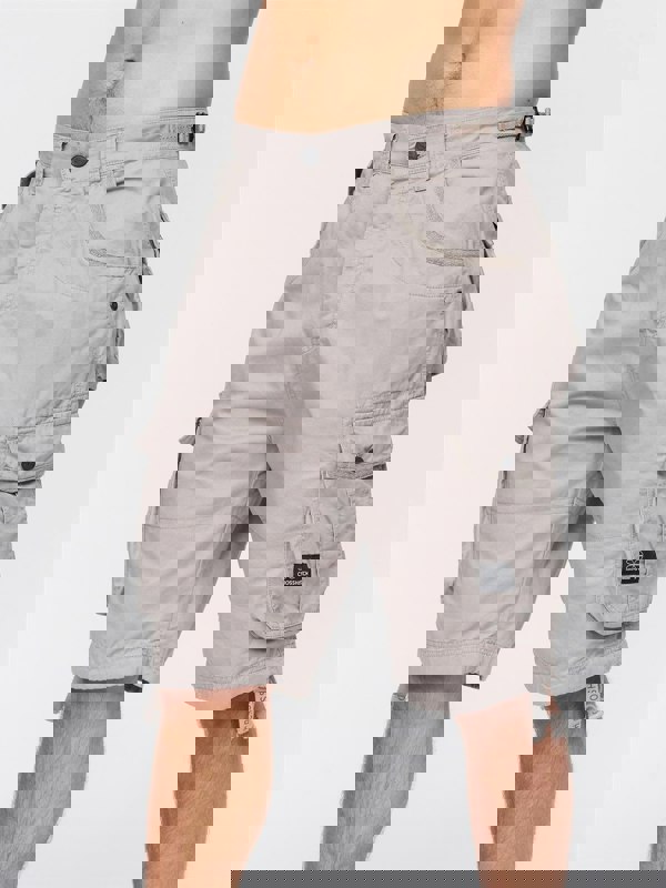 Crosshatch Jimster Combat Shorts Light Grey