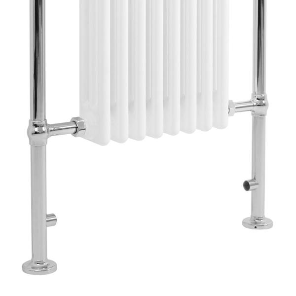 Monstershop Traditional Heated Towel Rail Radiator – 950mm x 660mm  – White