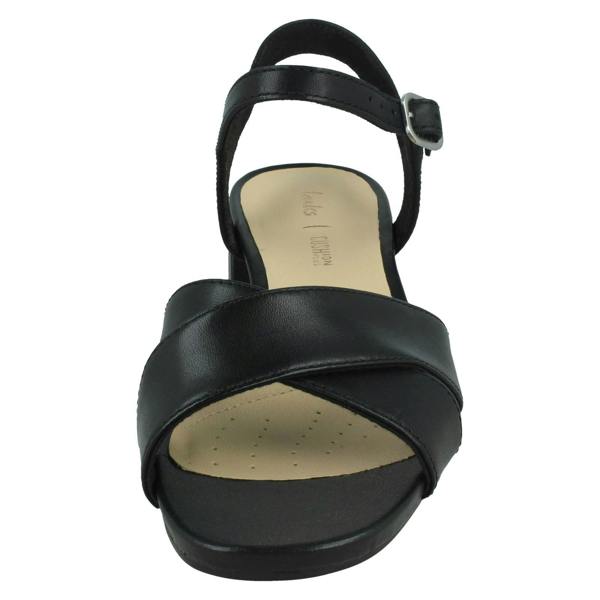 Clarks Ladies Clarks Strappy Heeled Sandals Sheer35 Strap