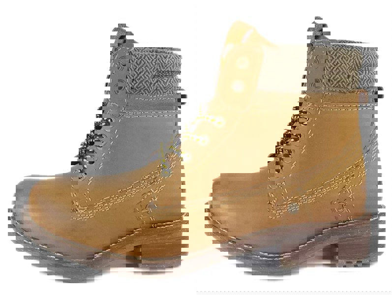 Wrangler Hill Tweed Lace Leather Combat Mens Boots