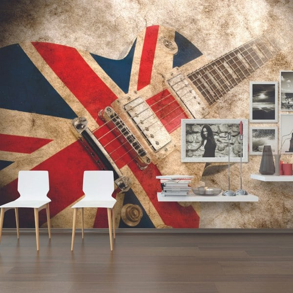 Origin Murals Rock Guitar Wall Mural