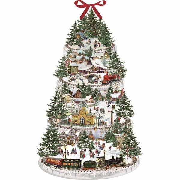 Christmas Railway Shaped Traditional Advent Calendar, Advent Calendars And Cards, Month To View, Family, Gift