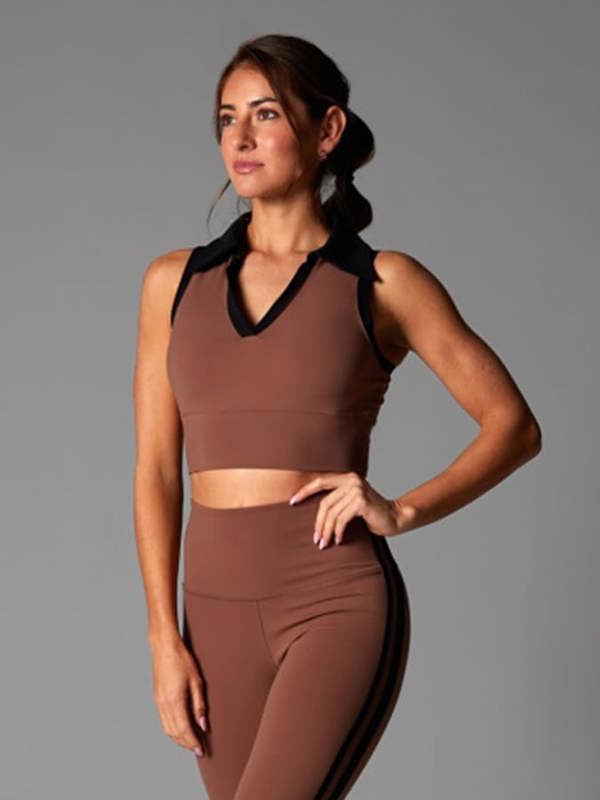 Tavi Contrast Polo Tank Top