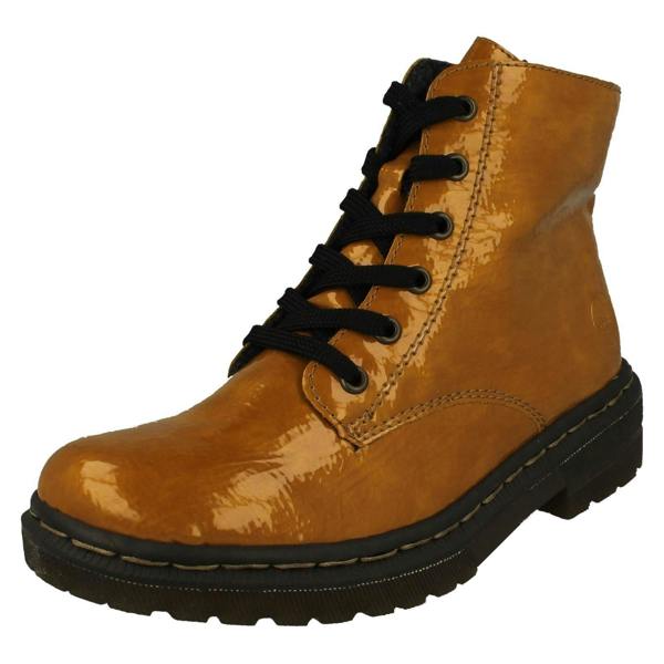 Rieker Ladies Rieker Lace Up Detailed Ankle Boots 78240