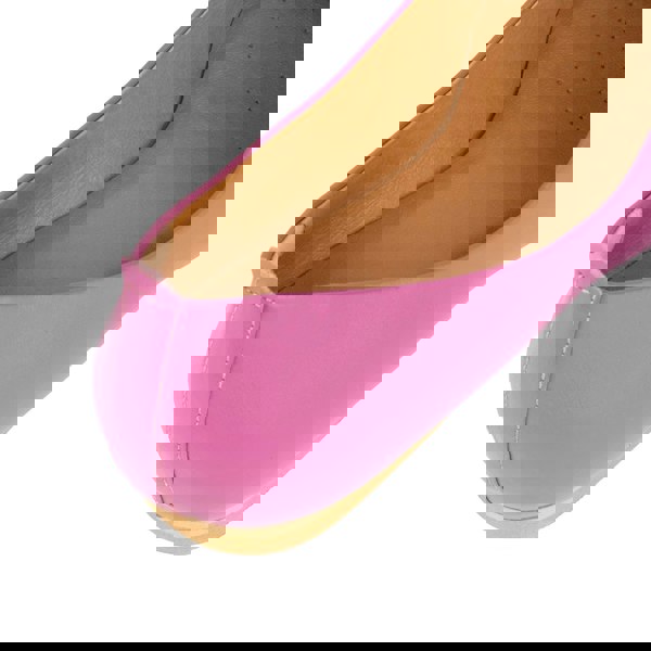 Embassy London Blythe - Pink - Women's Leather Ballet Pump