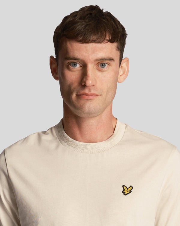 Lyle & Scott Rally Tipped T-Shirt - Cream