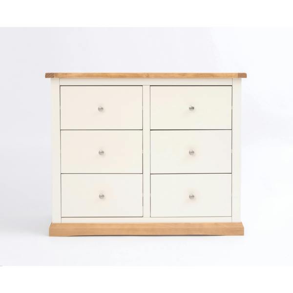 Trevi 6 Drawer Chest of Drawers Chrome Knob