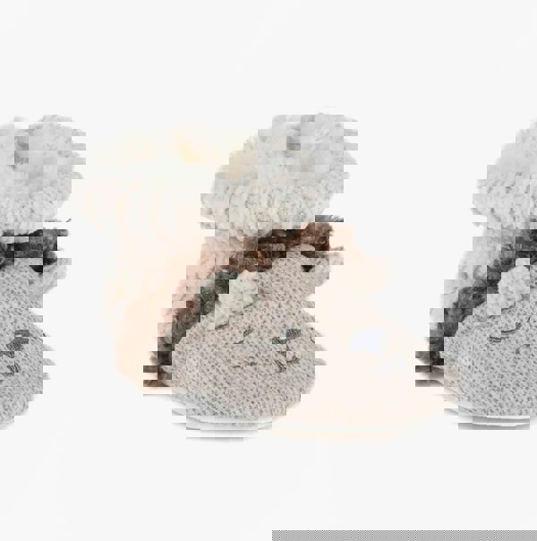 Totes Toasties LION Kids Wool Blend Bootie Slippers Multi