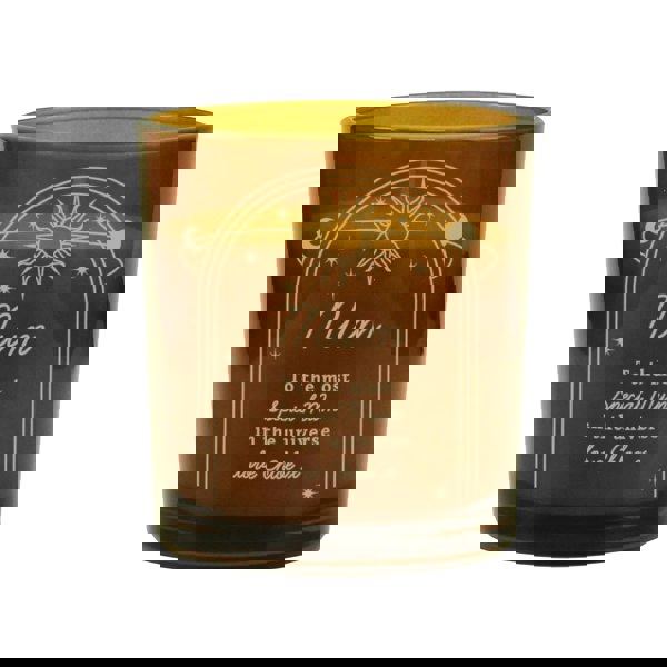 Personalised Memento Company Personalised Celestial Amber Glass Candle