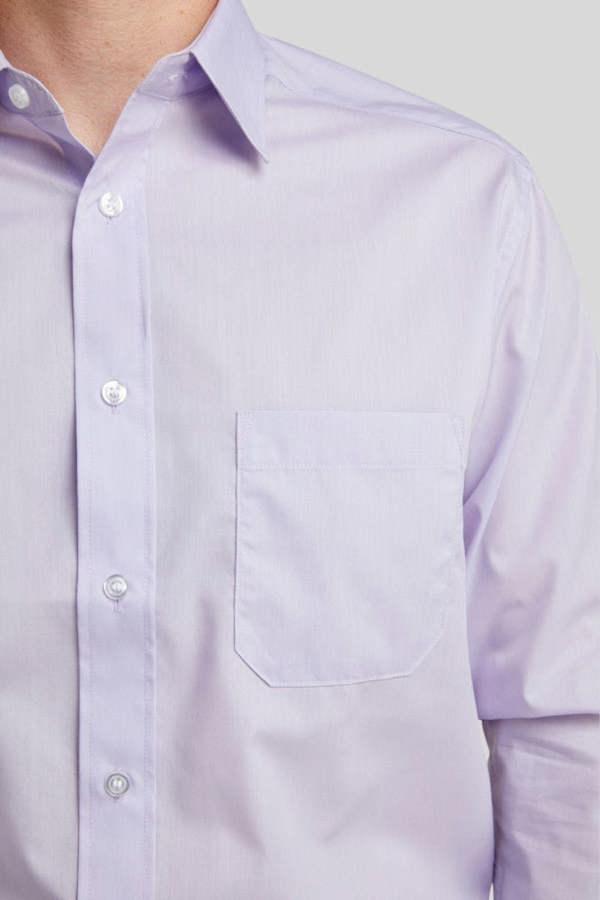 Lilac Classic Easy Care Long Sleeve Shirt