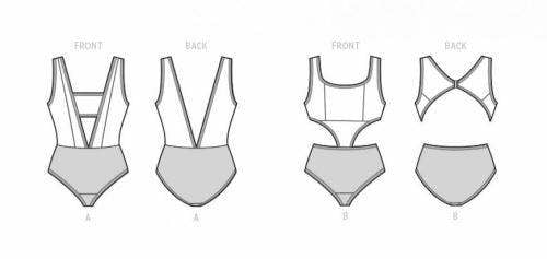 Simplicity Sewing Pattern 9609, Swimwear for Women, A (All Sizes in One Envelope) - Intermediate