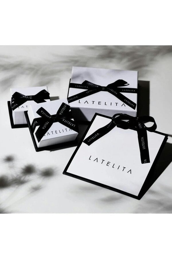 Latelita Flower Cocktail Ring Gold Sapphire Blue