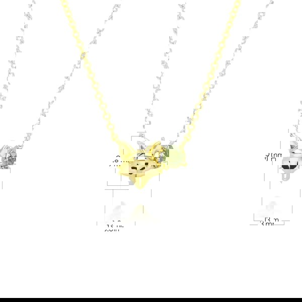 gardenia-peridot-fox-necklace-in-9ct-yellow-gold-135n0423039 Dimensions