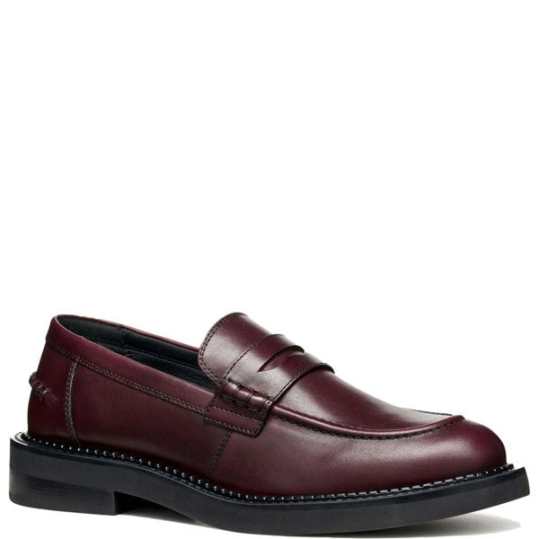 Geox D Serilda E Women's Leather Loafers - Wine